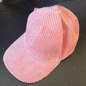 ZYIA Active dusty rose corduroy baseball cap hat